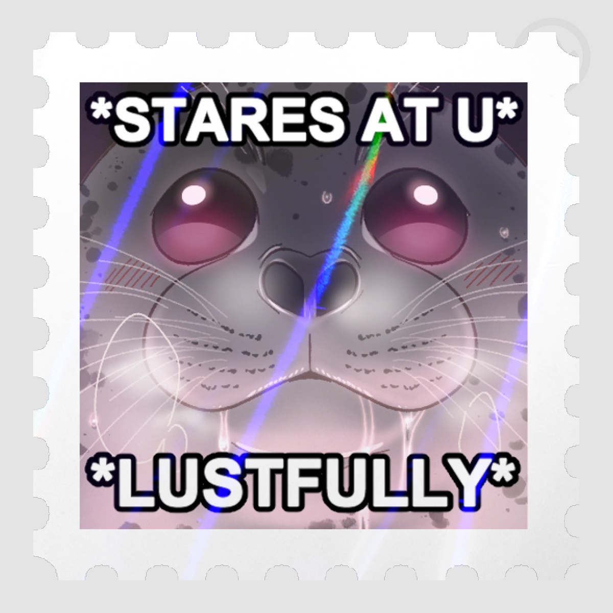 Seal Mood Stamp "Lust" Die Cut Sticker