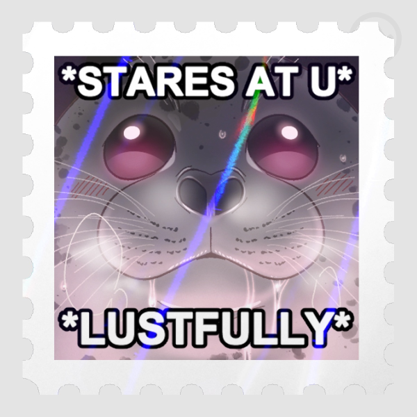 Seal Mood Stamp "Lust" Die Cut Sticker