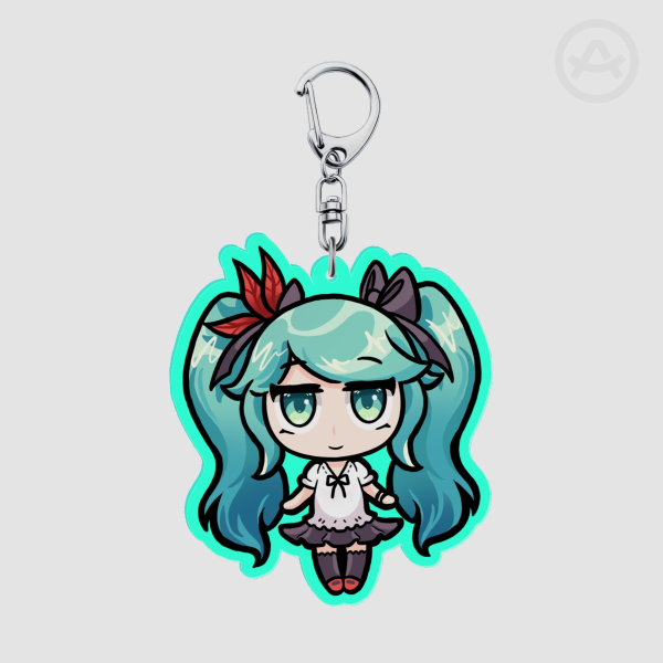 Colored Edge Acrylic Keychains