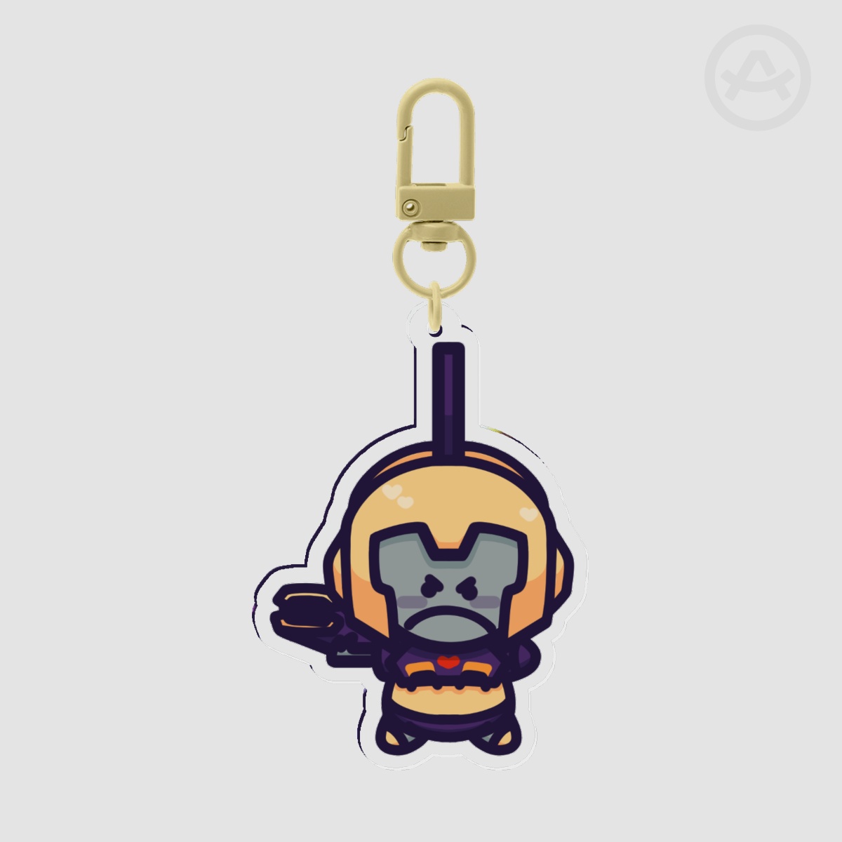 Impactor Pebble Keychain