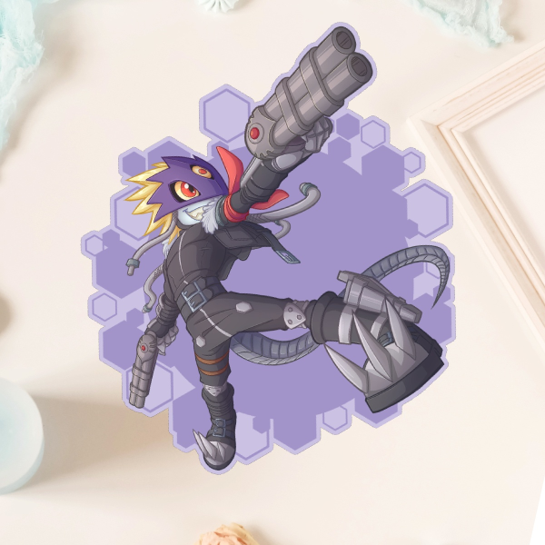 Beelzemon Die Cut Sticker