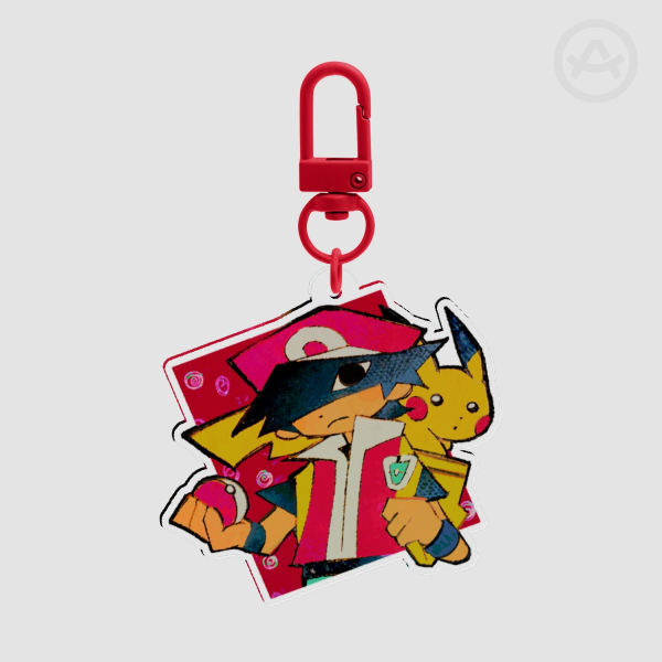 Pokemon - Red and Pikachu keychain