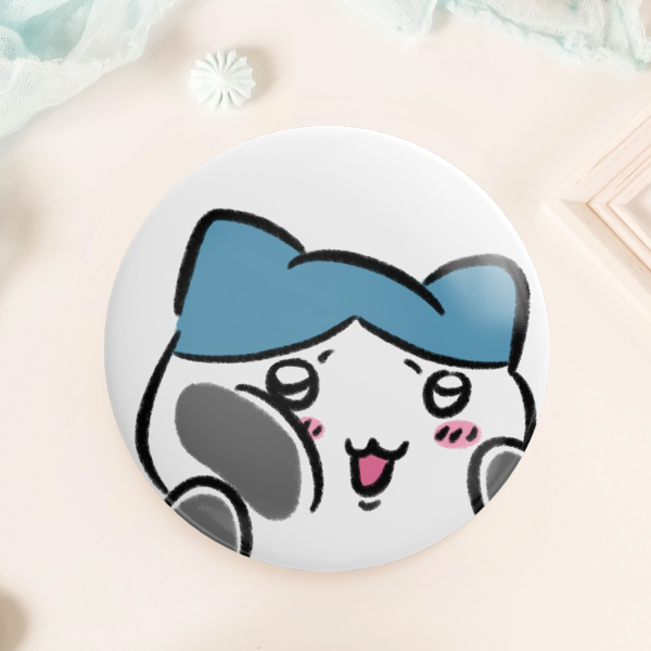 Hachiware pin button