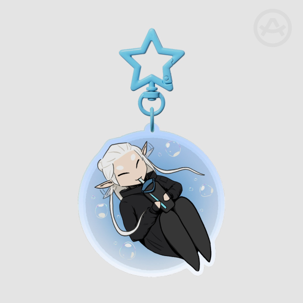 Mavi Floating, Hydrated, Unbothered, Acrylic Keychains