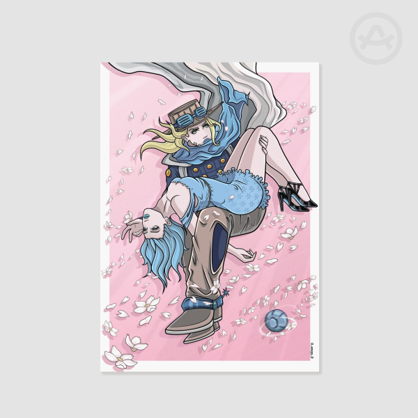 Gyro Zeppeli Lucy Steel  Poster Printing