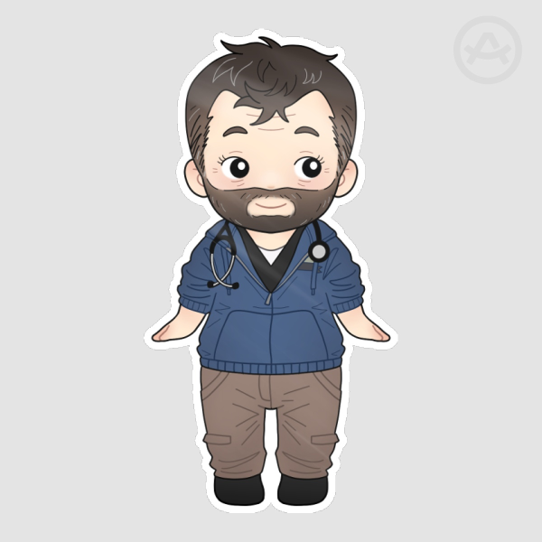 The Pitt | Robby Sonny Angel | Die Cut Stickers