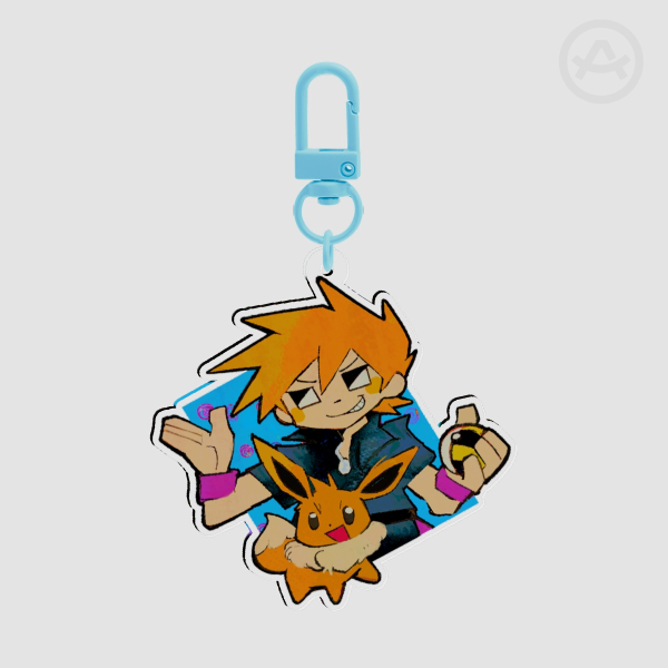 Pokemon - Blue and Eevee keychain