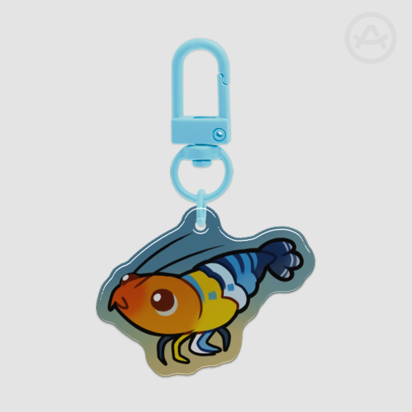 Aroace Shrimpride | Epoxy Clear Acrylic Keychains