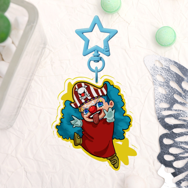 ONE PIECE Buggy Star Keychain