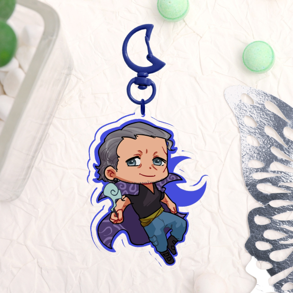 ONE PIECE Benn Beckman Moon Keychain