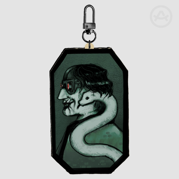 Victor Gideon Resident Evil Requiem Wooden Keychain