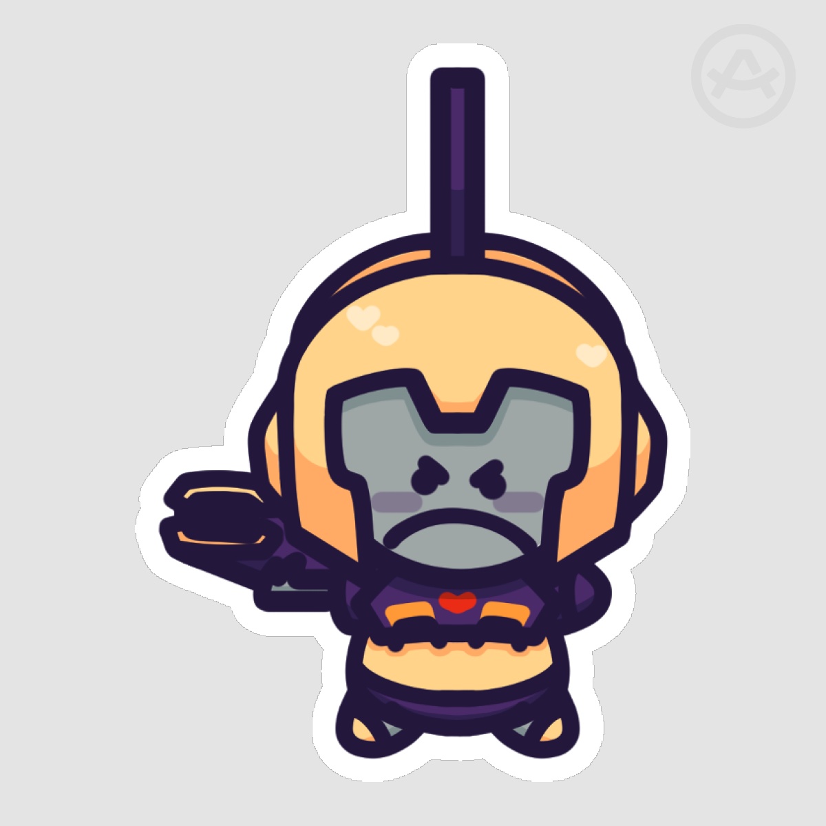 Impactor Pebble Sticker