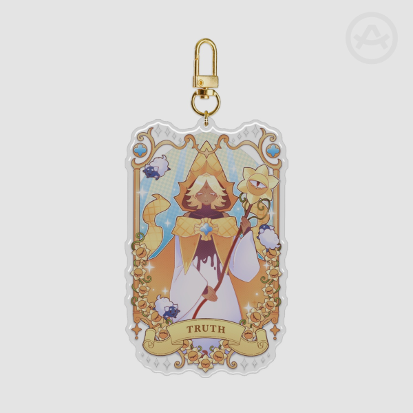 Pure Vanilla Cookie Big Epoxy Keychain - CookieRun Kingdom