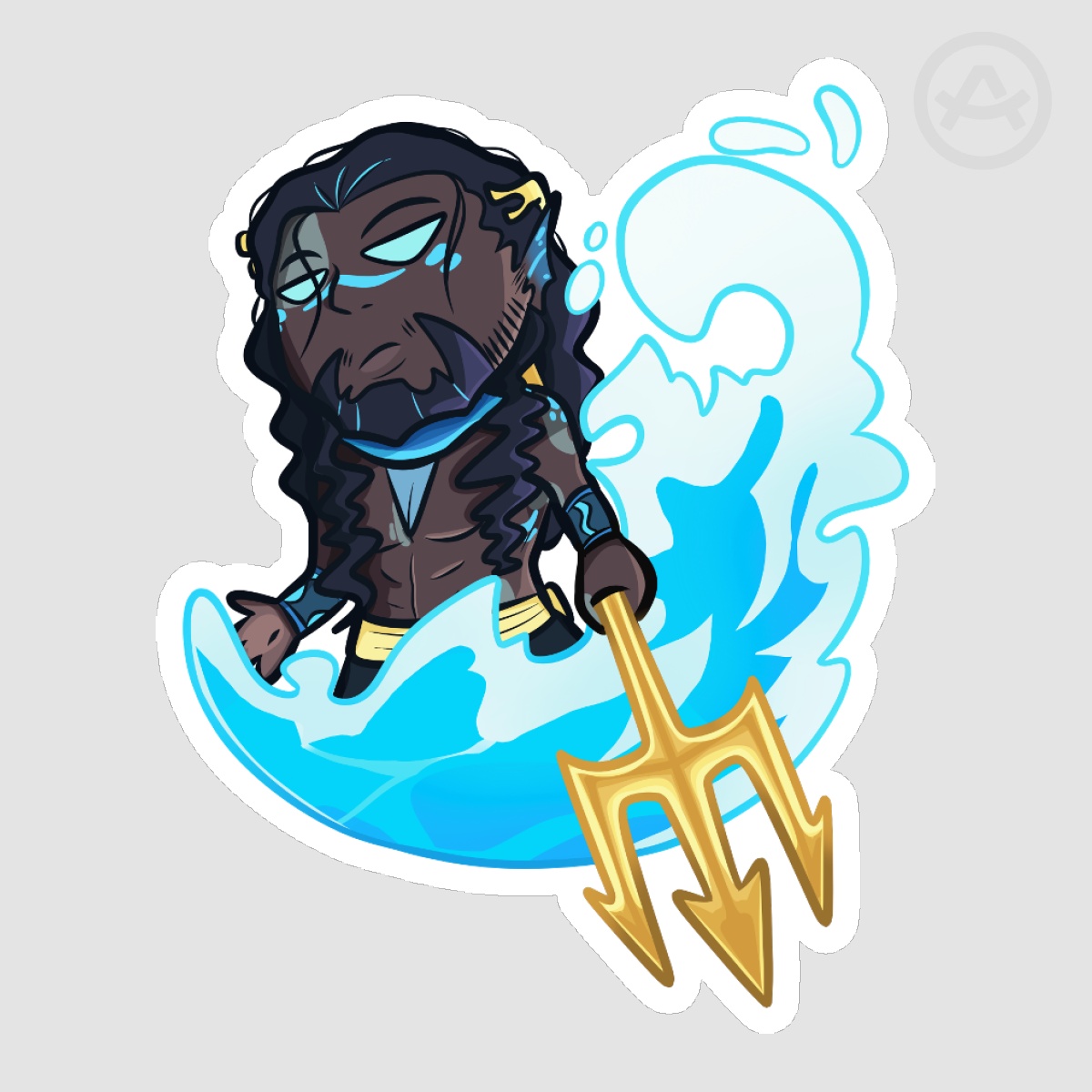Poseidon- Die Cut Sticker