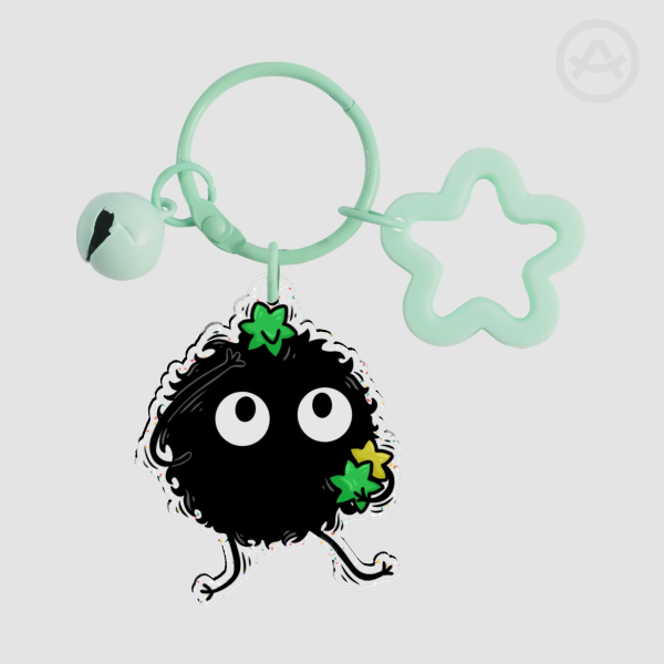 Soot sprite Glitter Acrylic Keychains
