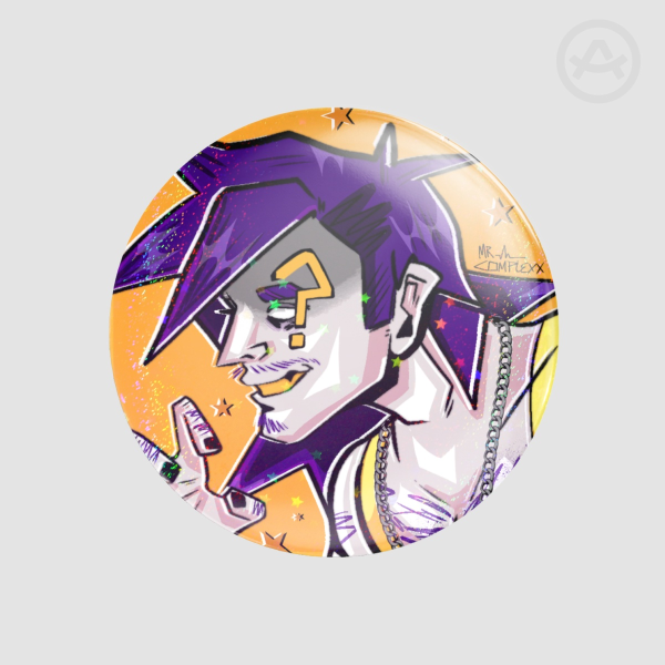 Mr Complex Round Badge (Button Pin)