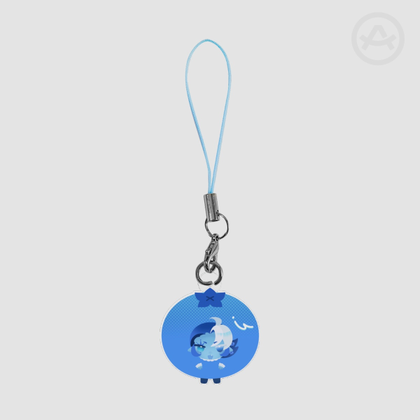 Shadow Milk Cookie Small Blueberry Acrylic Keychain - CookieRun Kingdom