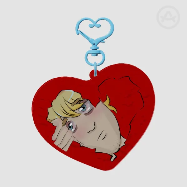 Ripple Heart Law Keychain