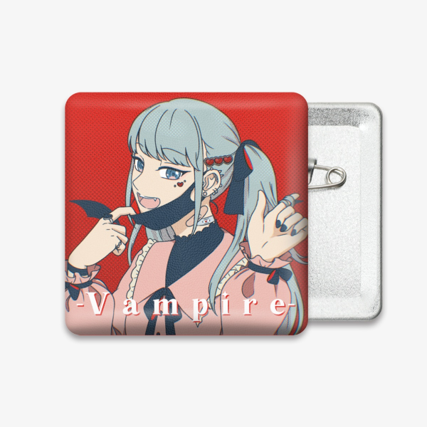 Miku: Vampire Square Puffy Badge