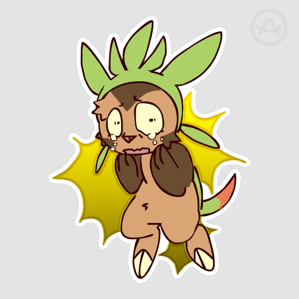 Chespin Movieunleashers Hot foil sticker