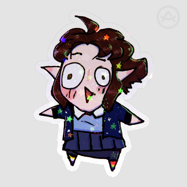 silly goober iris Die Cut Stickers