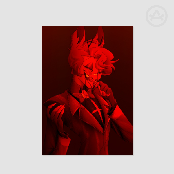 Old style Alastor poster | eyebleed version