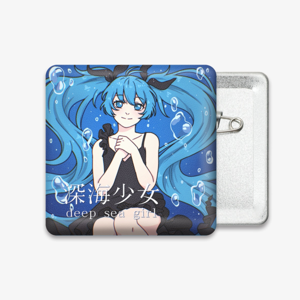 Miku: Deep Sea Girl Square Puffy Badge