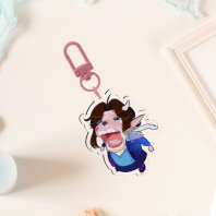 REAL Glitter Acrylic Keychains