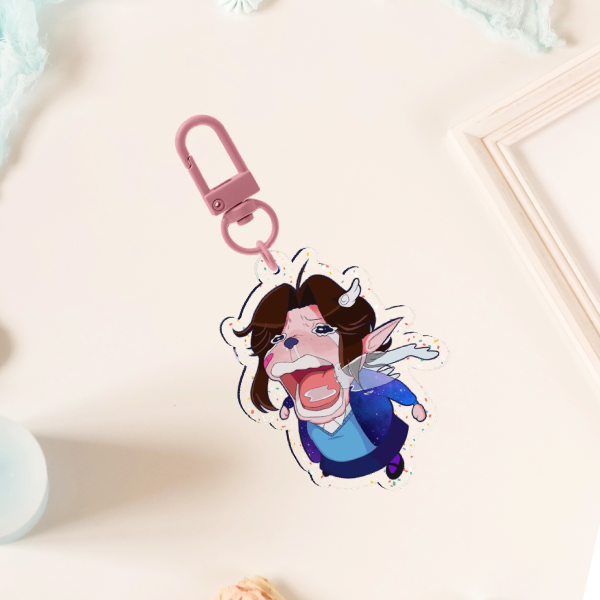 REAL Glitter Acrylic Keychains
