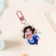 REAL Glitter Acrylic Keychains