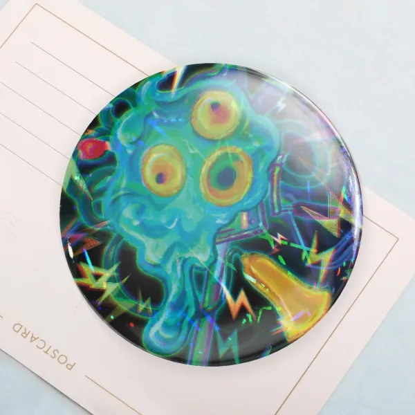 Commander Tartar Round Badge (Button Pin)