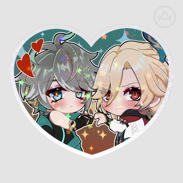 HAIKAVEH HEART GLITTER HOLO STICKER