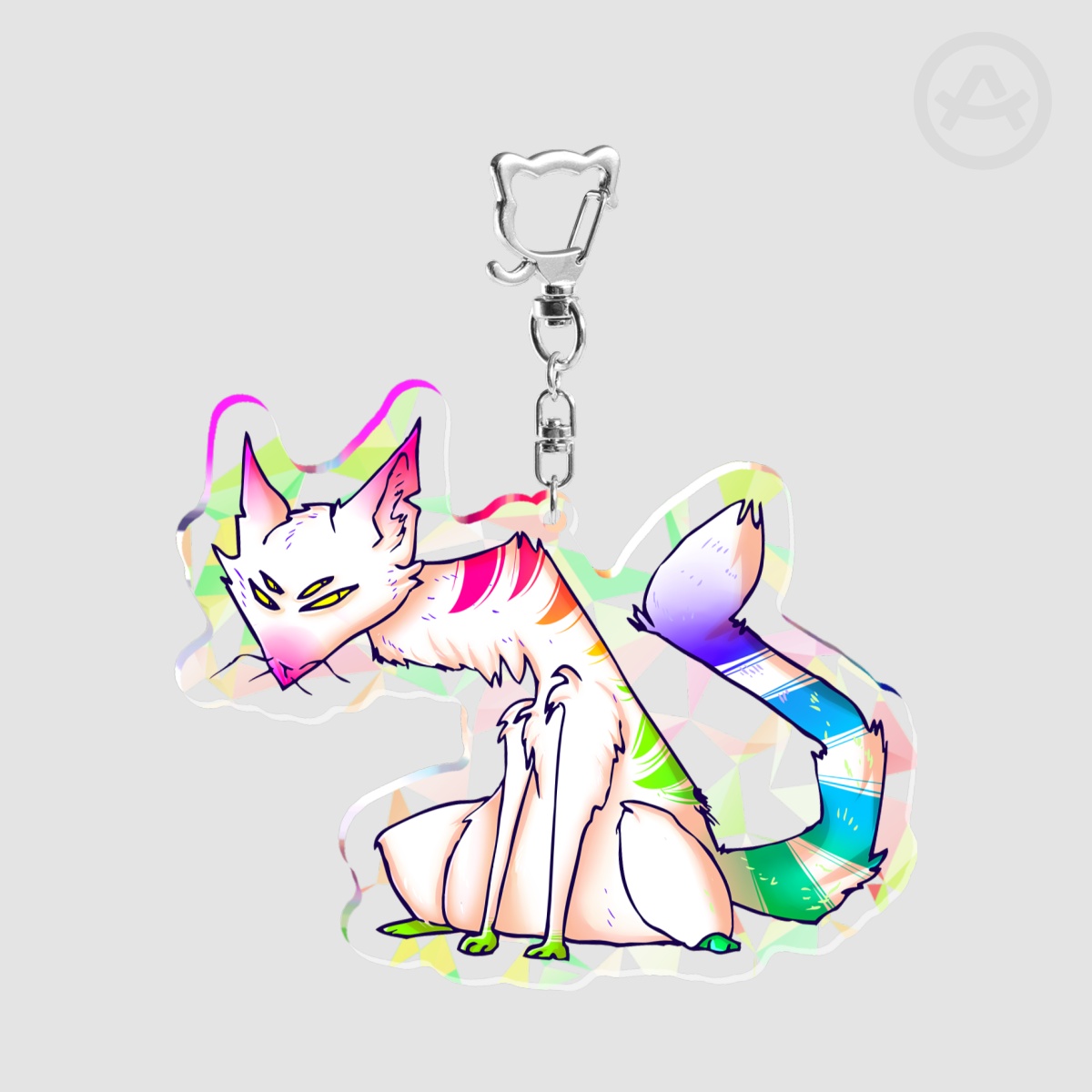 Rainbow Cat Holo Keychain Ver. 2