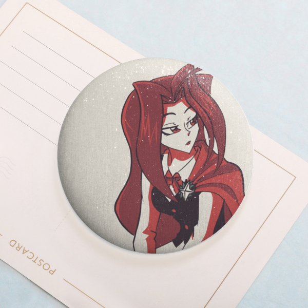 Mirror Girl Round Badge