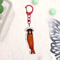 shrimp fried iris Glitter Acrylic Keychains