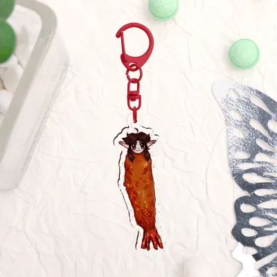 shrimp fried iris Glitter Acrylic Keychains