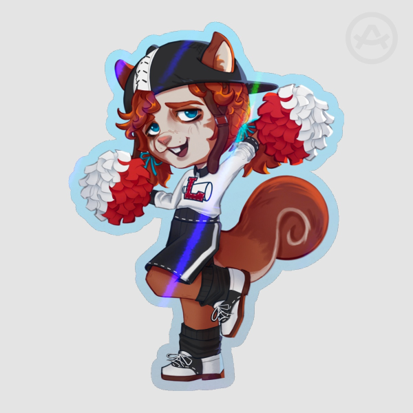 Squirrel Lily Sticker