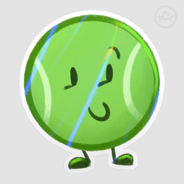 Tennis Ball Sticker
