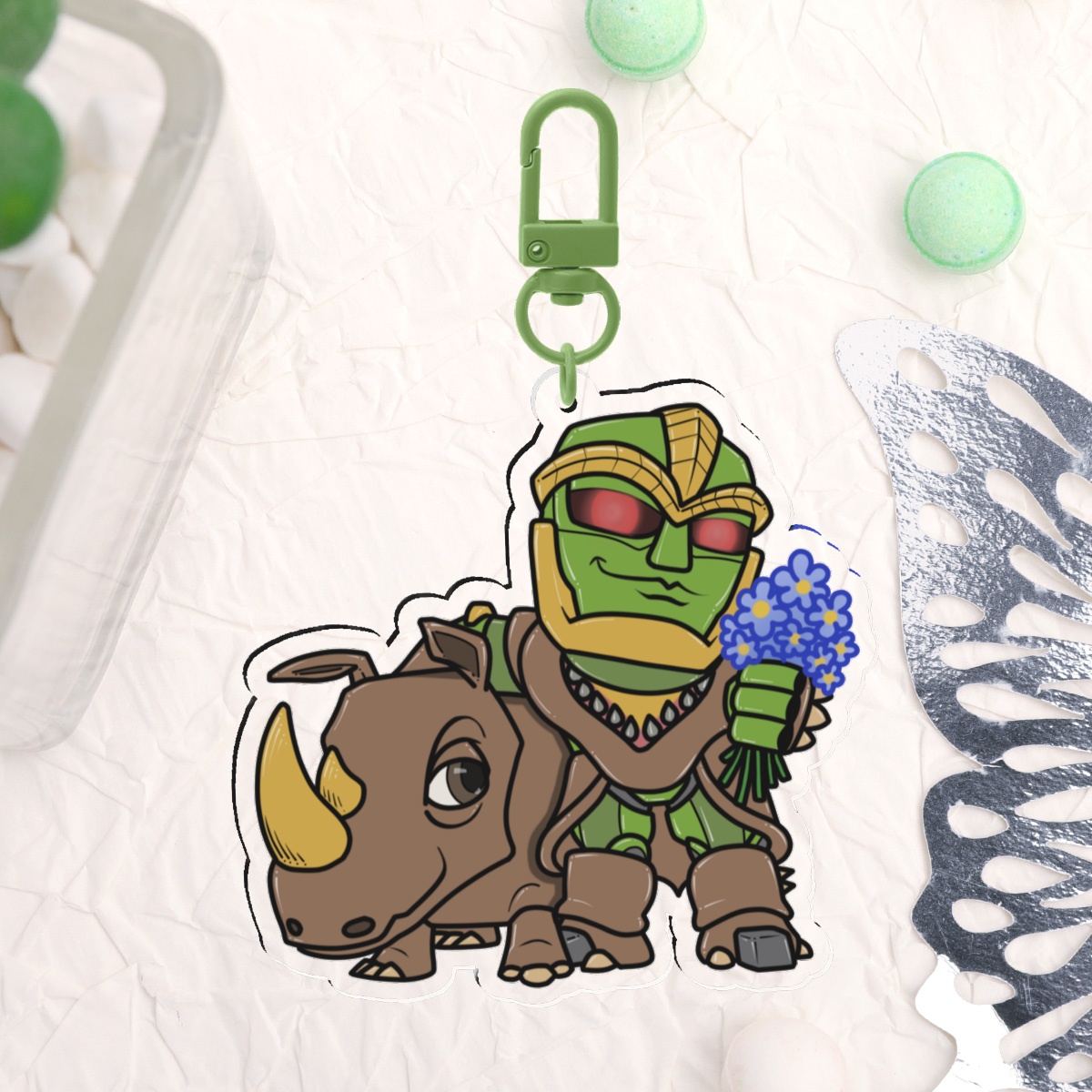 Rhinox - Chibotes - Acrylic Keychain