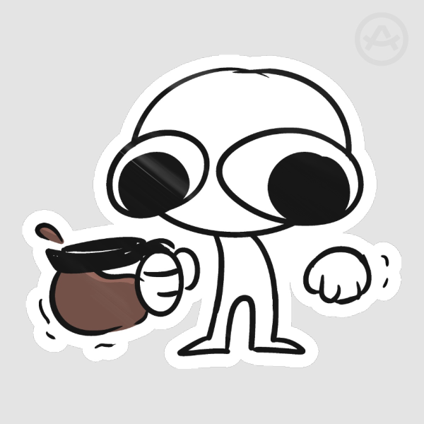MORE COFFEE Stickers