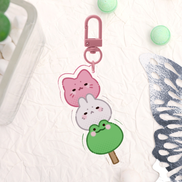 Cute Dango Acrylic Keychains