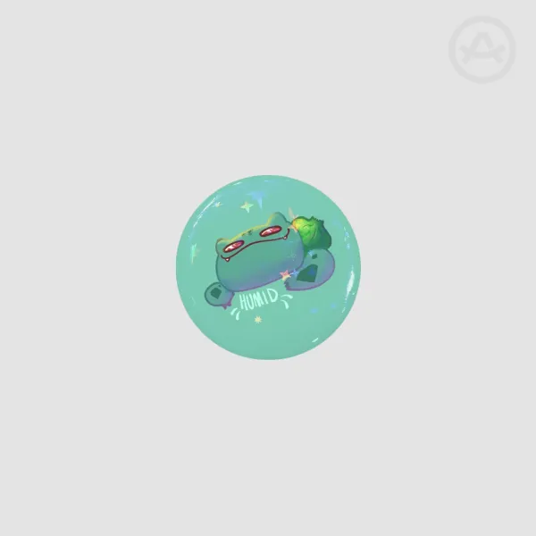 Bulbasaur Humid Round Holo Badges (Button Pins)