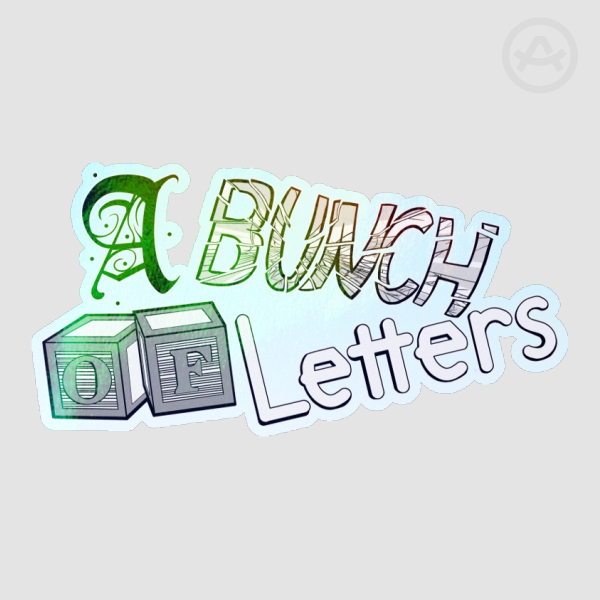 A Bunch of Letters Sticker