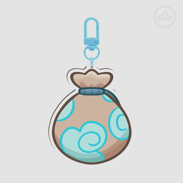 Wind bag- Clear Acrylic Keychain