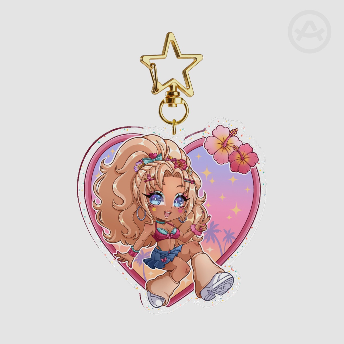 Gyaru Kotori | Glitter Acrylic Keychain