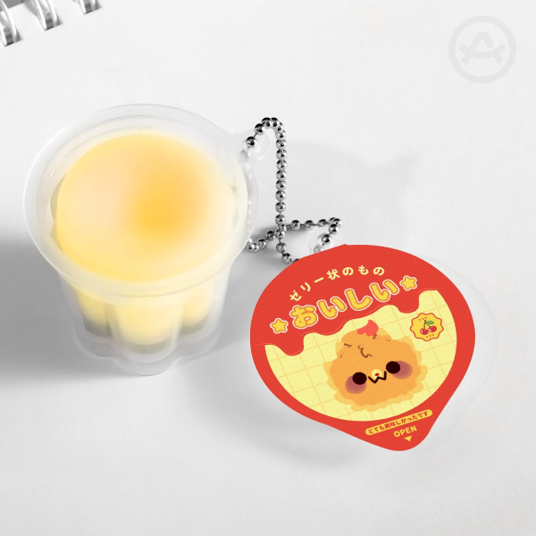 Pombon Squishy Pudding Jelly Keychain