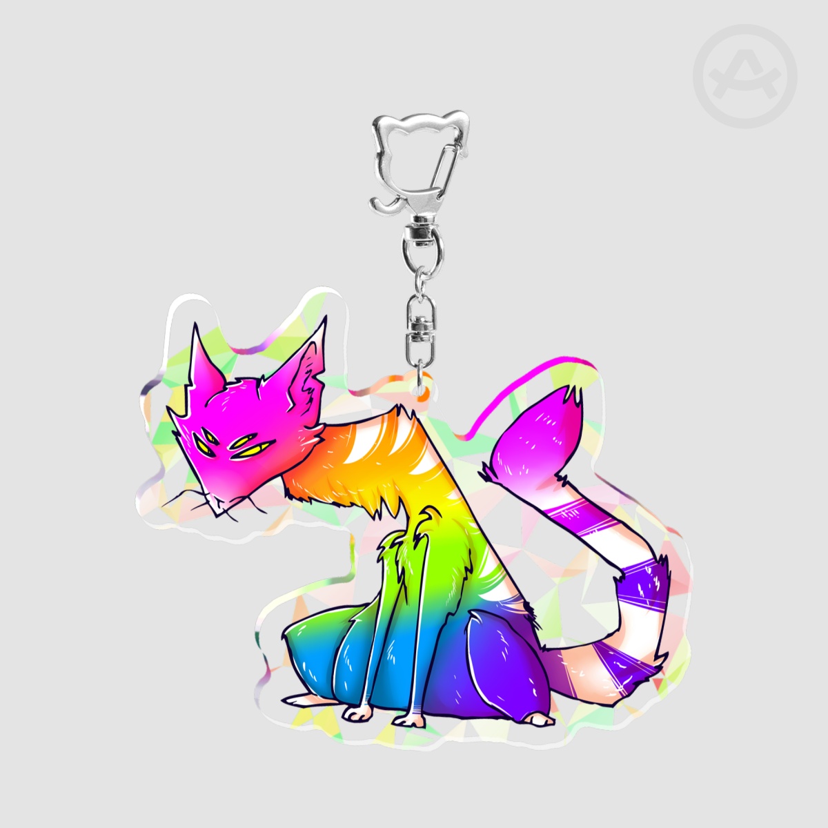 Rainbow Cat Holo Keychain Ver. 4