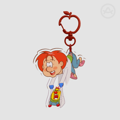 Professor Eggnog gijinka Acrylic Keychain