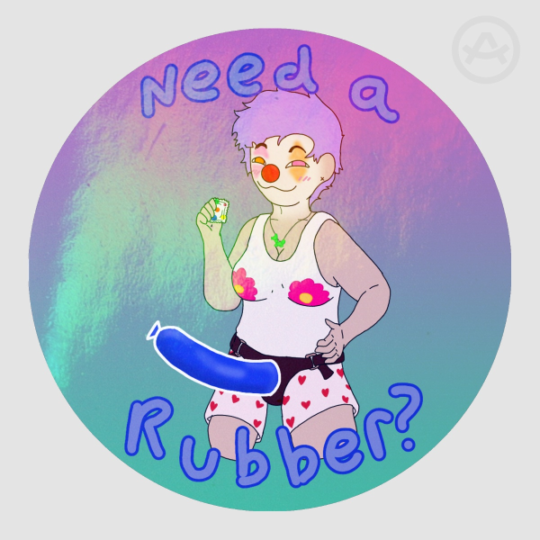 Molly "Need a Rubber?" Sticker