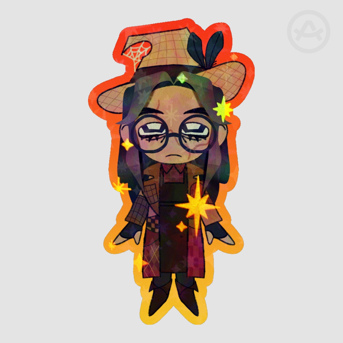 Mini no-mask The Scarecrow Jonathan Crane DC Sticker